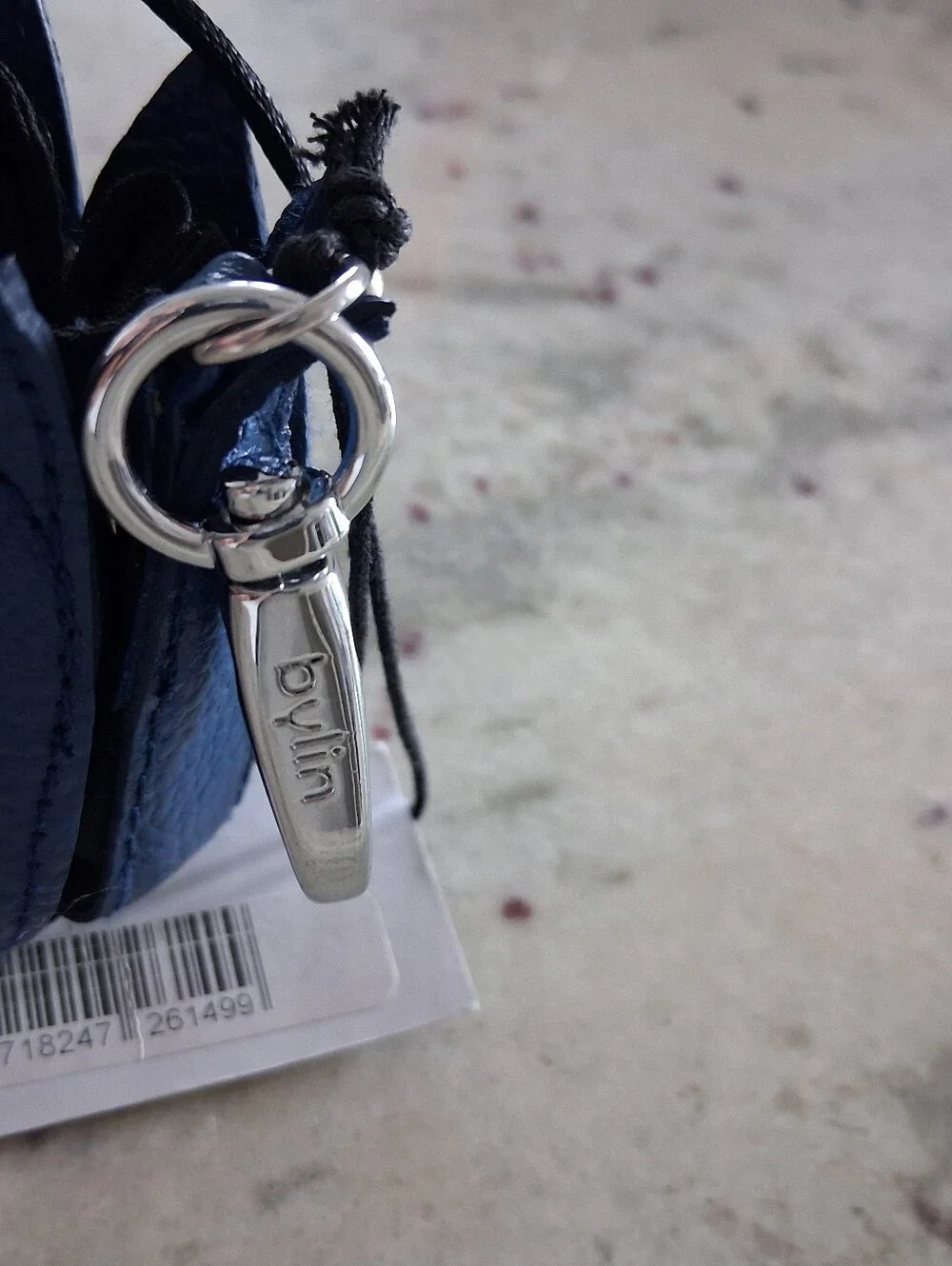 Bylin My Little Tulip Keyhanger Coin Purse Keychain Leather Cobalt Blue